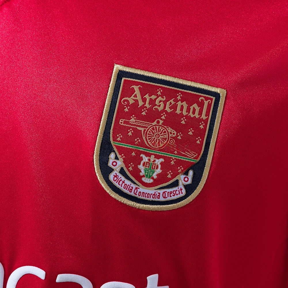 Arsenal Jersey 2001-02 Home Retro Football Kit Long Sleeves