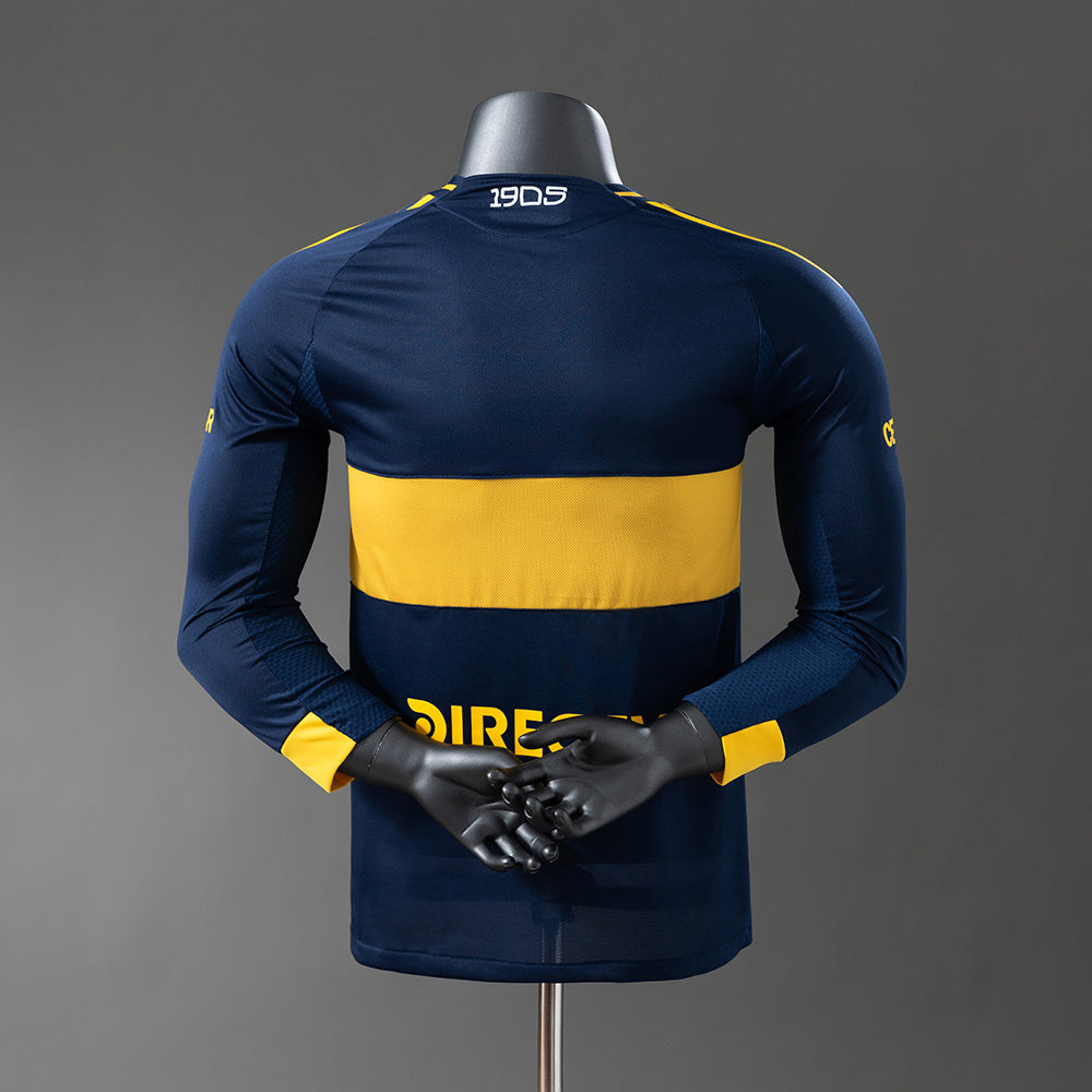 Player Version Boca Juniors Jersey 25/26 Home Long Sleeves Football Kit Player Version