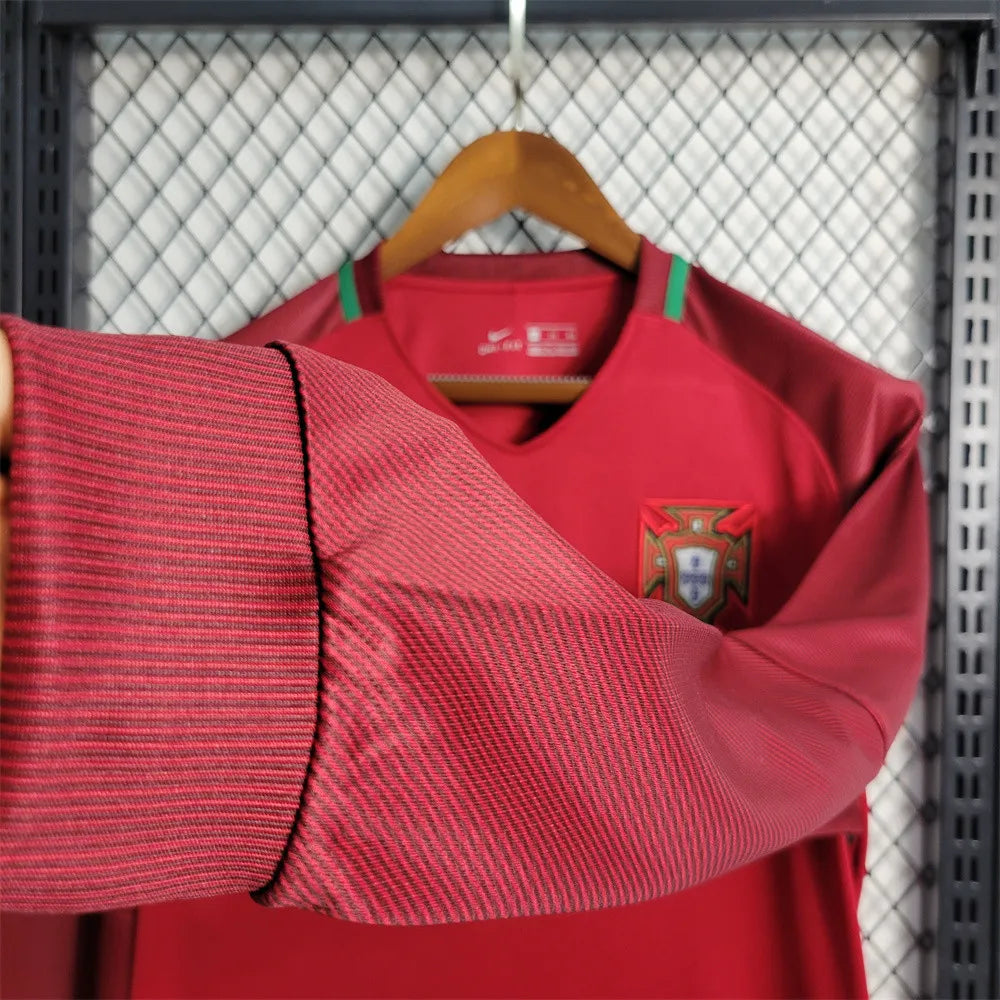 Portugal Jersey Home Kit 16-17 Retro Long Sleeves