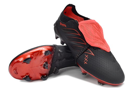 Predator Elite Cleats With Tongue Red and Black #18