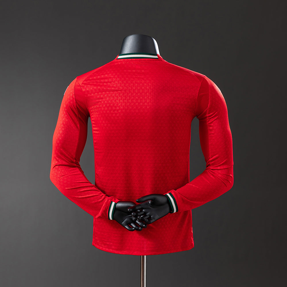 Player Version Portugal Jersey 2025/26 Home Football Kit Long Sleeves Player Version