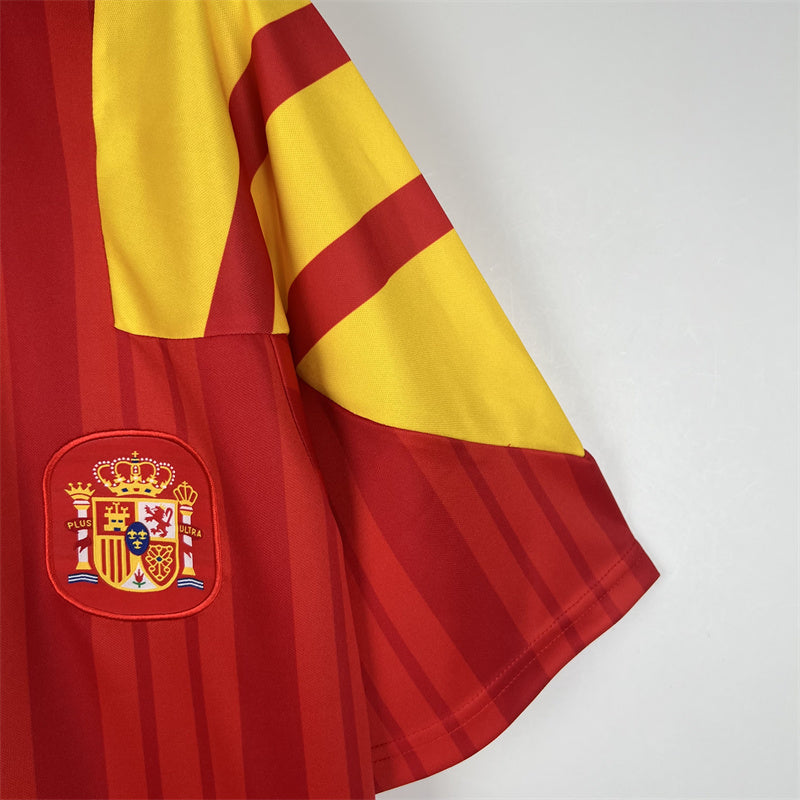 Spain Jersey Home Kit 1992 1994 Retro Football Team Soccer