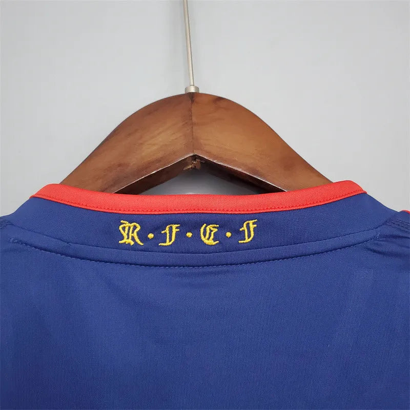 Spain Jersey Away Kit 2010 Retro Long Sleeves Football Team Soccer