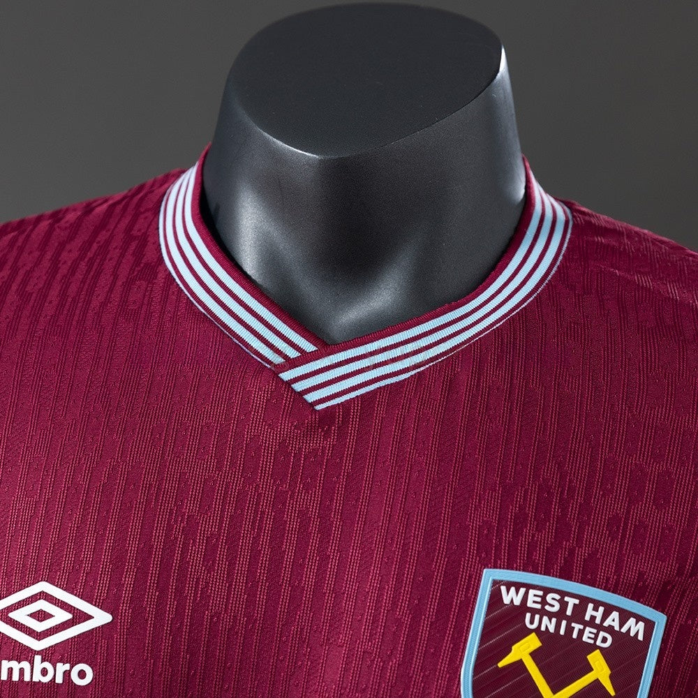 Player Version West Ham United Jersey 25/26 Home Football Kit Player Version