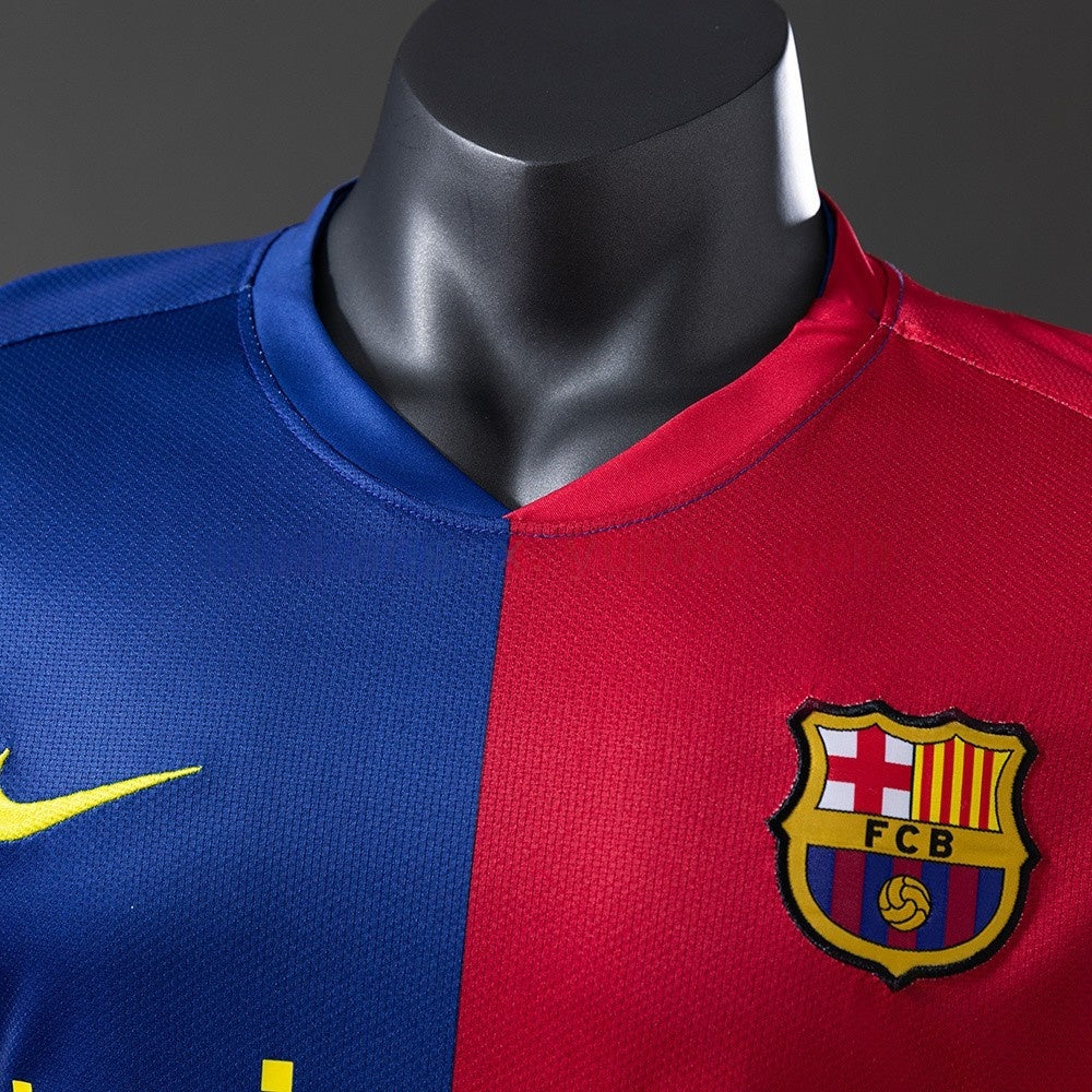 Player Version Barcelona Jersey 2008-09 Home Retro Kit Player Version