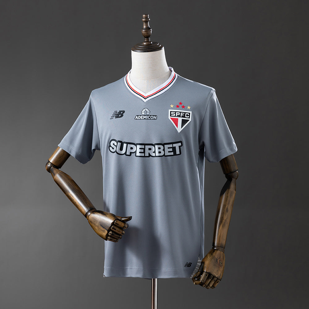 Sao Paulo Jersey 25/26 Grey Football Kit