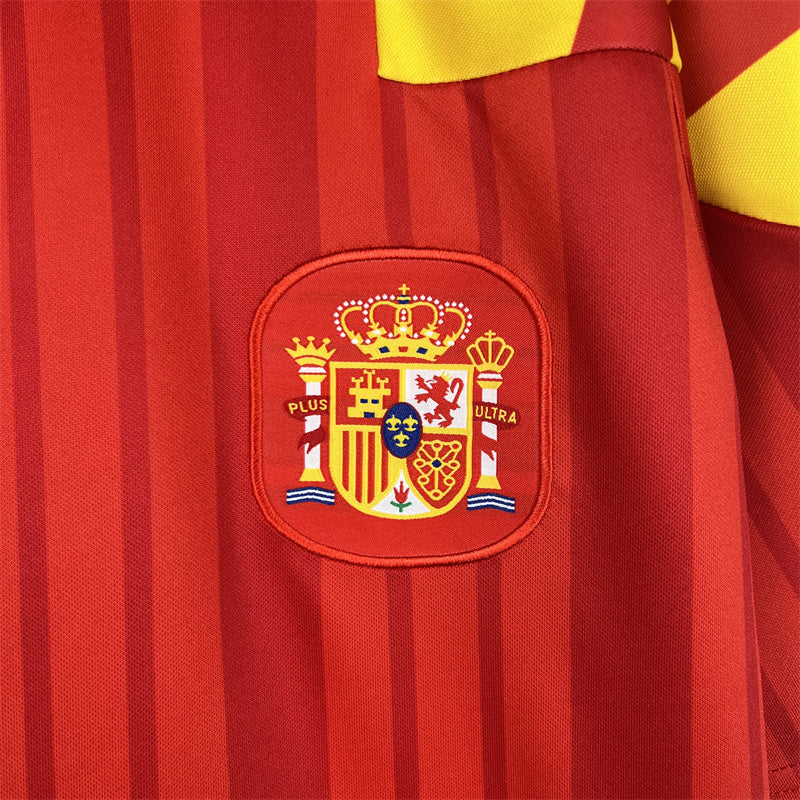 Spain Jersey Home Kit 1992 1994 Retro Football Team Soccer