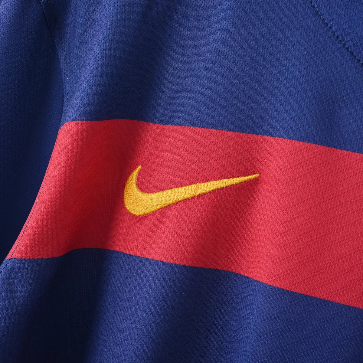 Retro Barcelona Jersey 2015/16 Home Long Sleeves Football Kits Soccer Shirt