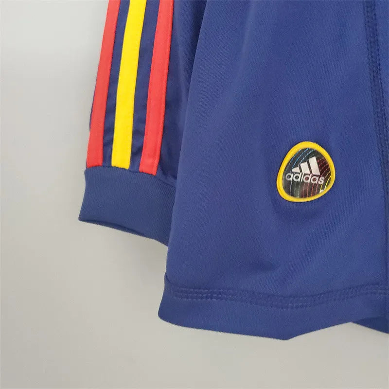 Spain Jersey Away Kit 2010 Retro Long Sleeves Football Team Soccer