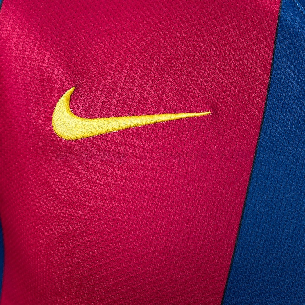 Player Version Retro Barcelona Jersey 2007-08 Home Football Kit Player Version
