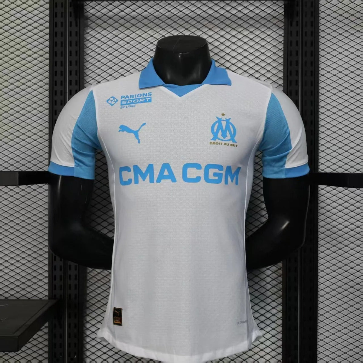 Player Version Marseille Jersey 25/26 Home Football Kit Soccer Jersey