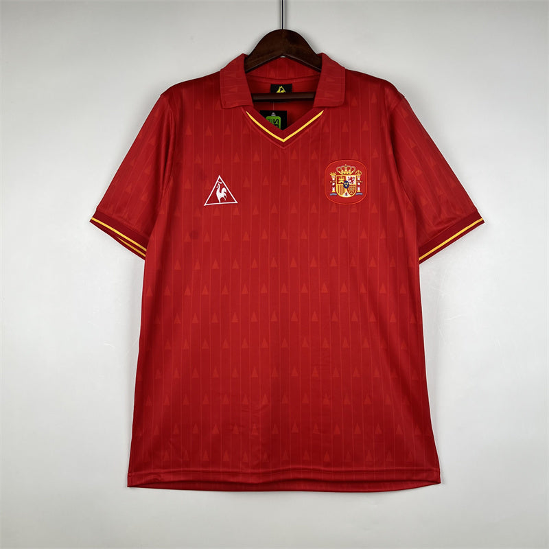 Spain Jersey Home Kit 1988 1991 Retro Football Team Soccer