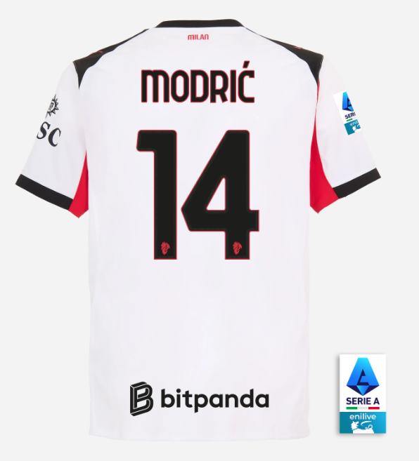 Player Version Luka Modrić 14 Player Version AC Milan Jersey 25/26 Away Football Kit Soccer Jersey