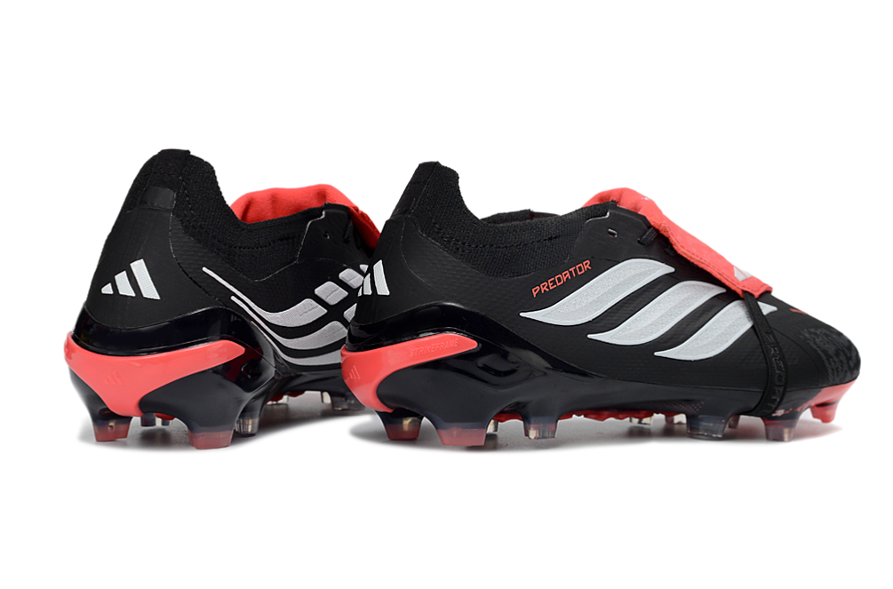 Predator Elite Cleats With Tongue Black and Red #16
