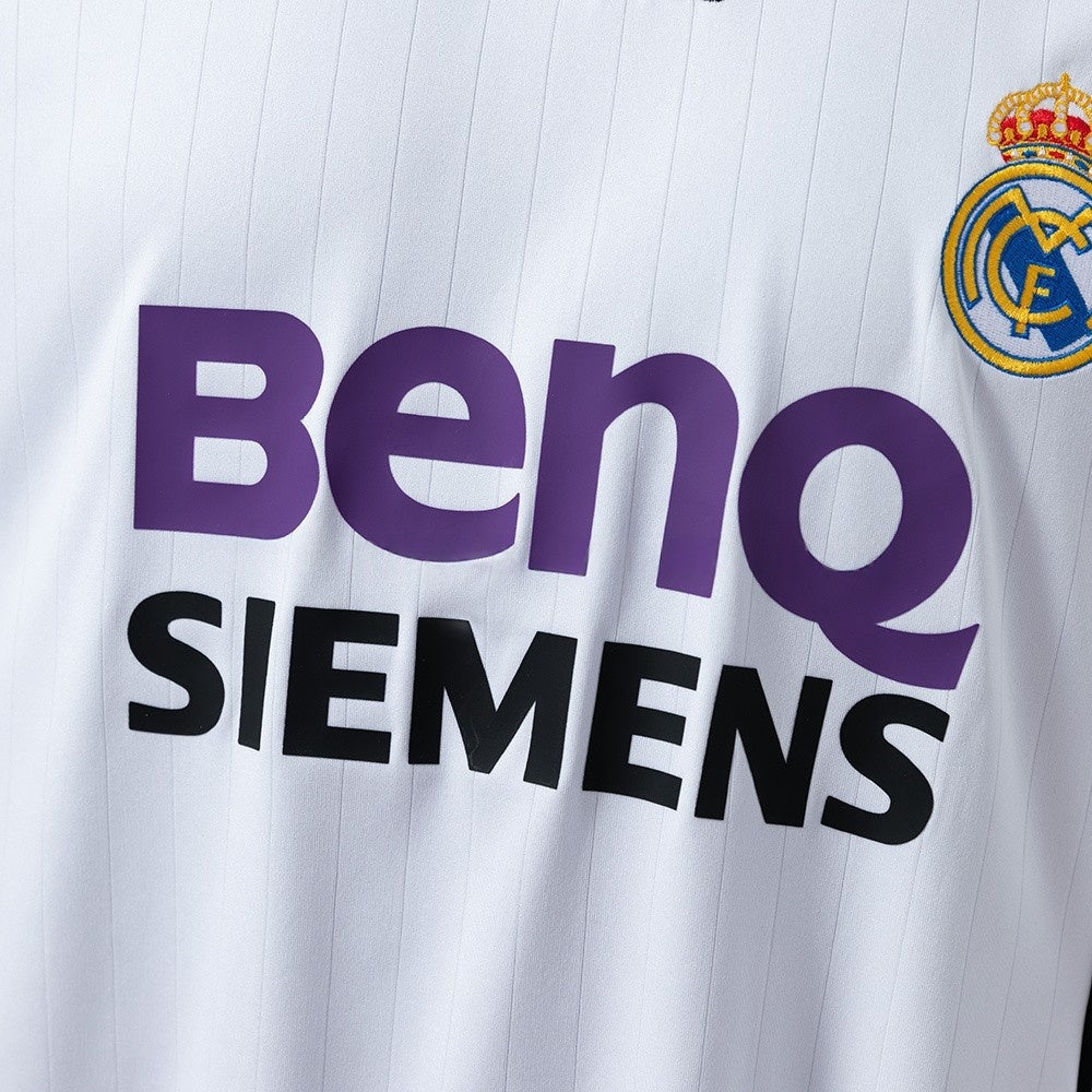 Player Version Real Madrid Jersey 2006-07 Home Retro Football Kit Player Version