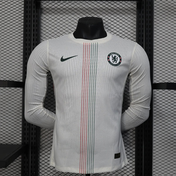 Player Version Chelsea Away Jersey 25/26 Long Sleeves Football Kit Soccer Jersey