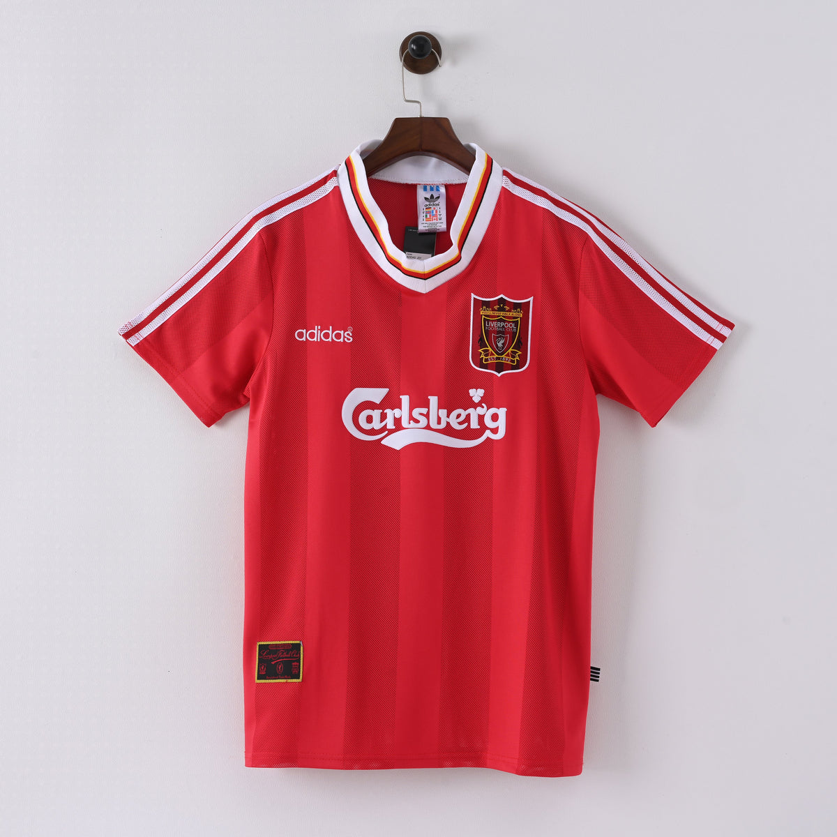 Retro Liverpool Home Jersey 1995 1996 Football Kit Soccer Shirt