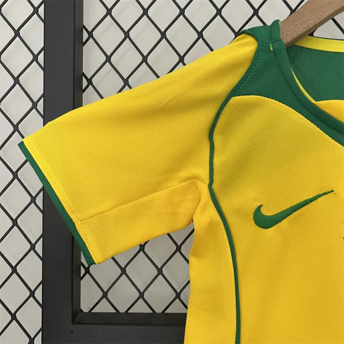 Retro Kids Brazil Home Jersey 2004