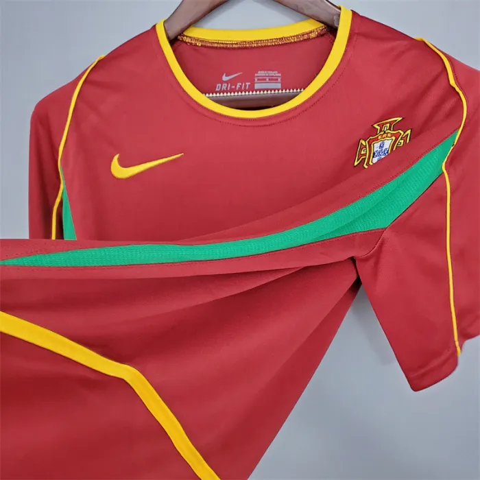 Portugal Jersey Home Kit 2002 Retro Football Team Soccer Shirt