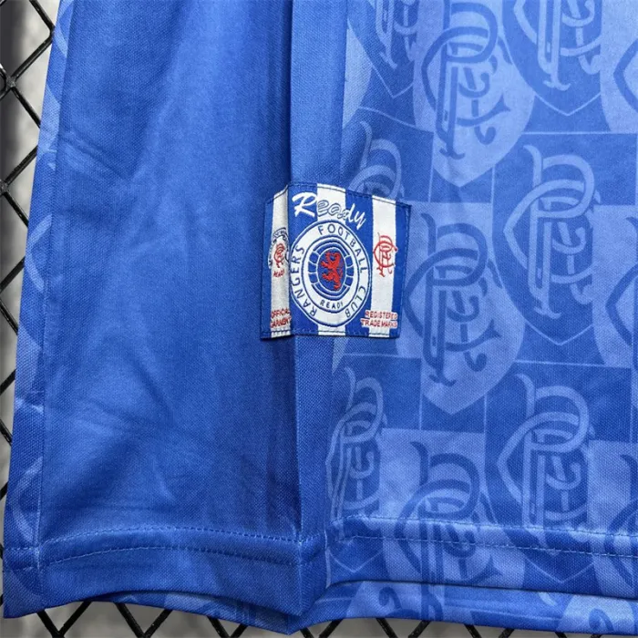 Retro Rangers Home Kit 1996 1997 Football Jersey