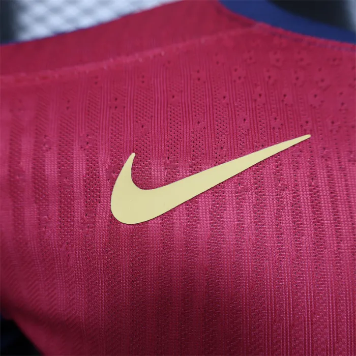 Player Version Barcelona Home Jersey 24/25 Football Kit Long Sleeves