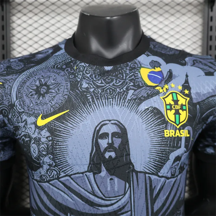 Player Version Brazil Jersey Home Kit 2024 Player Version Football Team Soccer Shirt