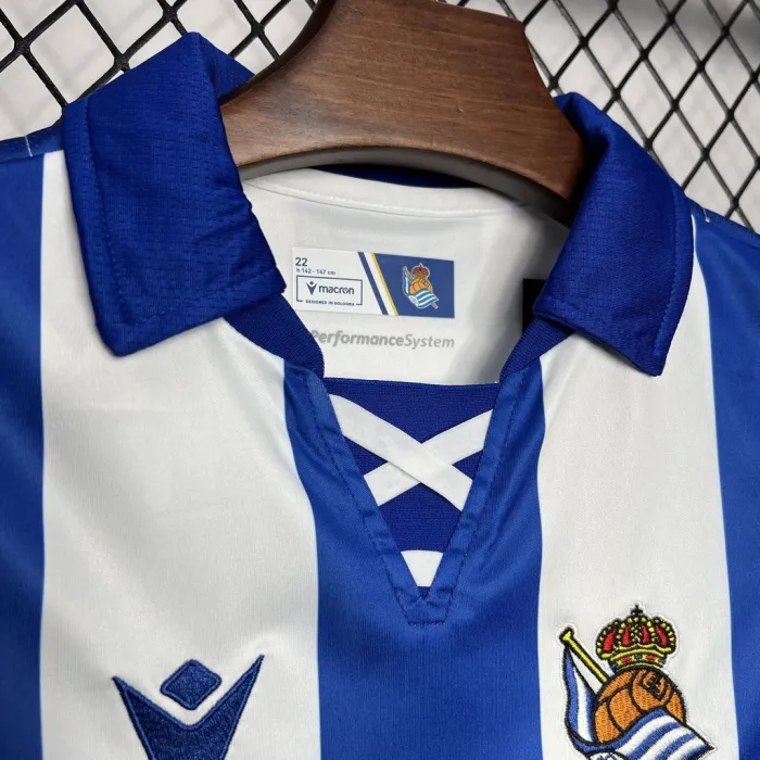Kids Real Sociedad Home Kit 24/25 Football Jersey