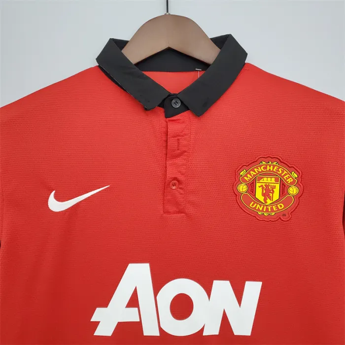 Manchester United Jersey Home Kit 2013/14 Retro Football Team Soccer Shirt