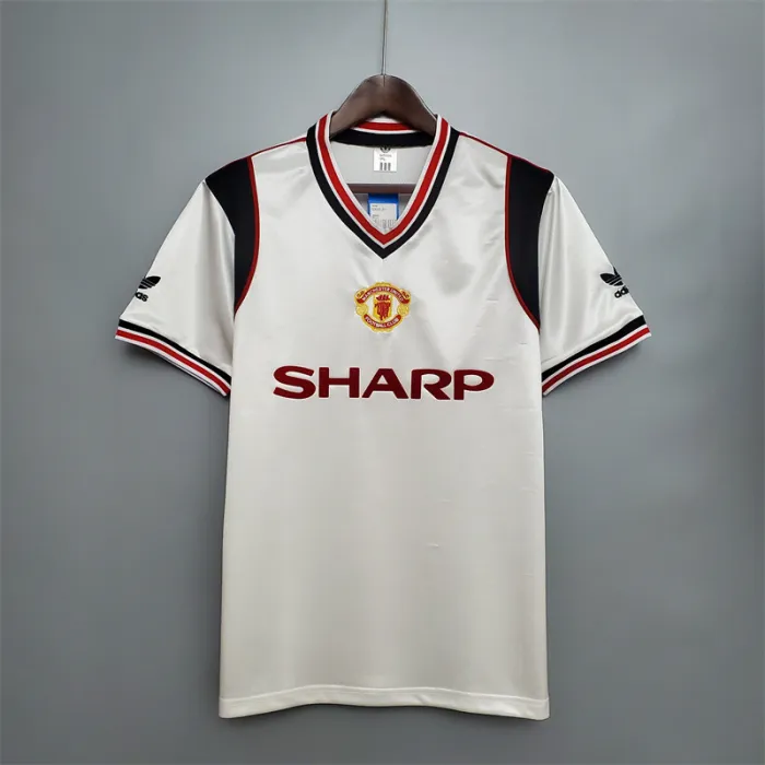 Manchester United Jersey Away Kit 1985 Retro Football Team Soccer Shirt
