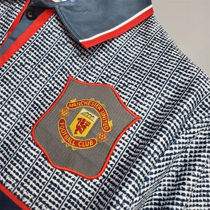 Manchester United Jersey Away Kit 1995/96 Retro Football Team Soccer Shirt