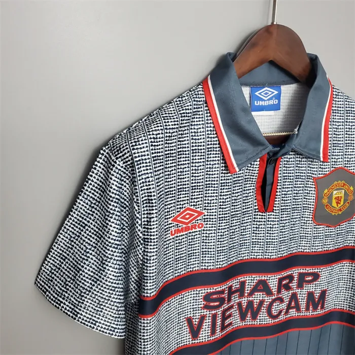 Manchester United Jersey Away Kit 1995/96 Retro Football Team Soccer Shirt