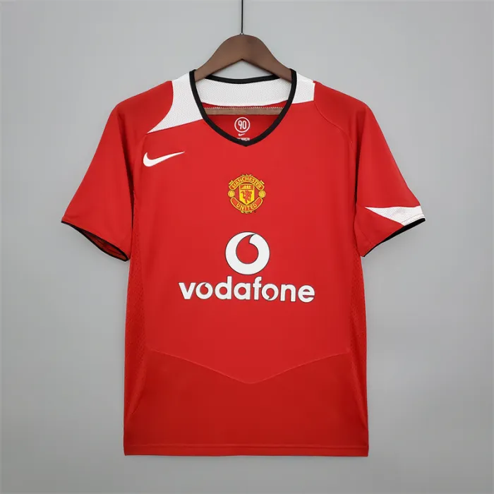 Manchester United Jersey Home Kit 2004/06 Retro Football Team Soccer Shirt