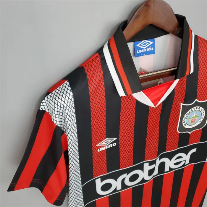 Manchester City Jersey Away Kit 1994/96 Retro Football Team Soccer Shirt