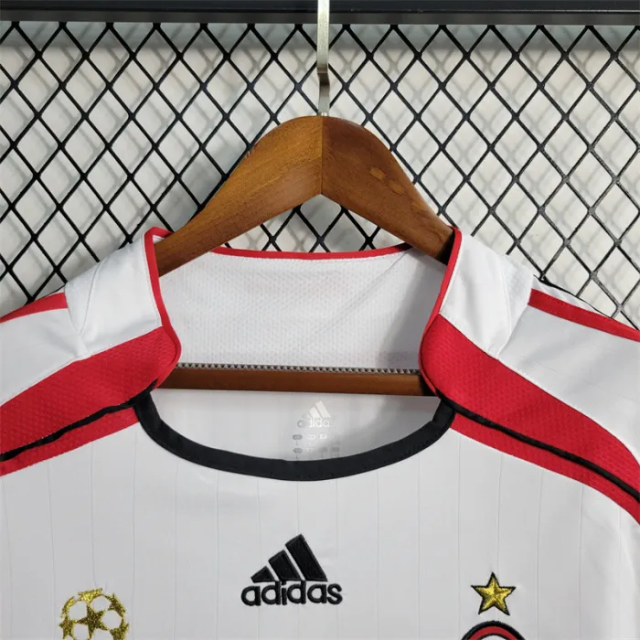 AC Milan Jersey Away Kit 2006 2007 Retro Long Sleeves