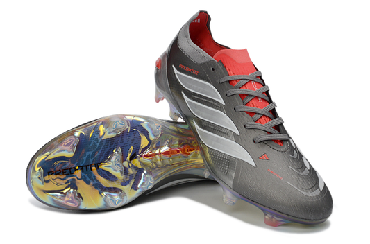 Predators Elite Cleats Without Tongue Grey and Red #2