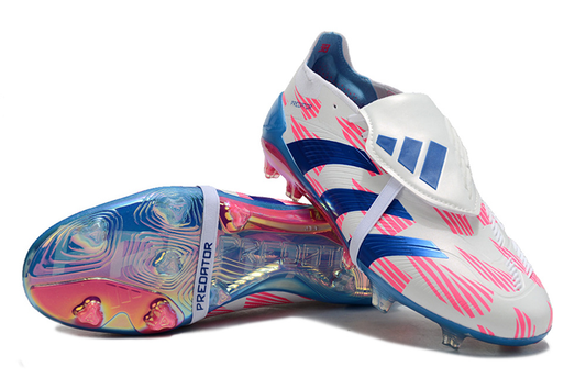 Predator Elite Cleats With Tongue Blue and Pink #6