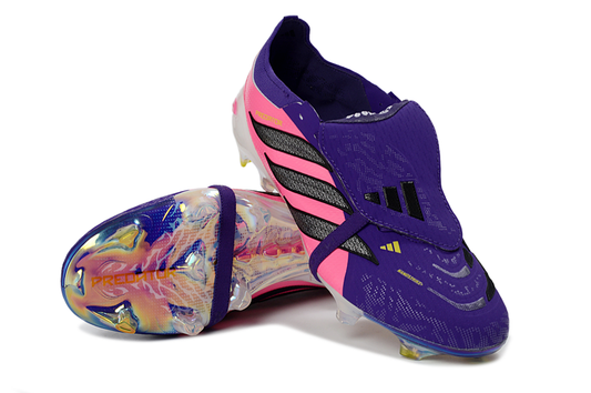 Predator Elite Cleats With Tongue Purple and Pink #9
