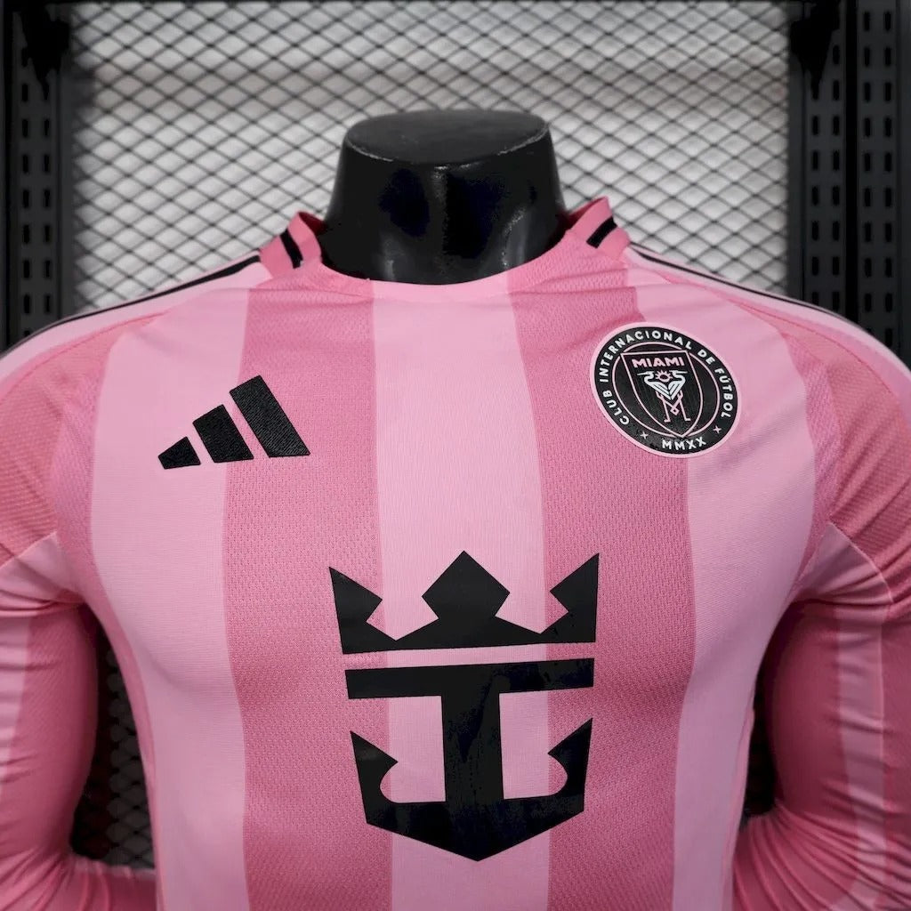 Player Version Inter Miami Jersey 25/26 Home Long Sleeves Football Kit Soccer Jersey