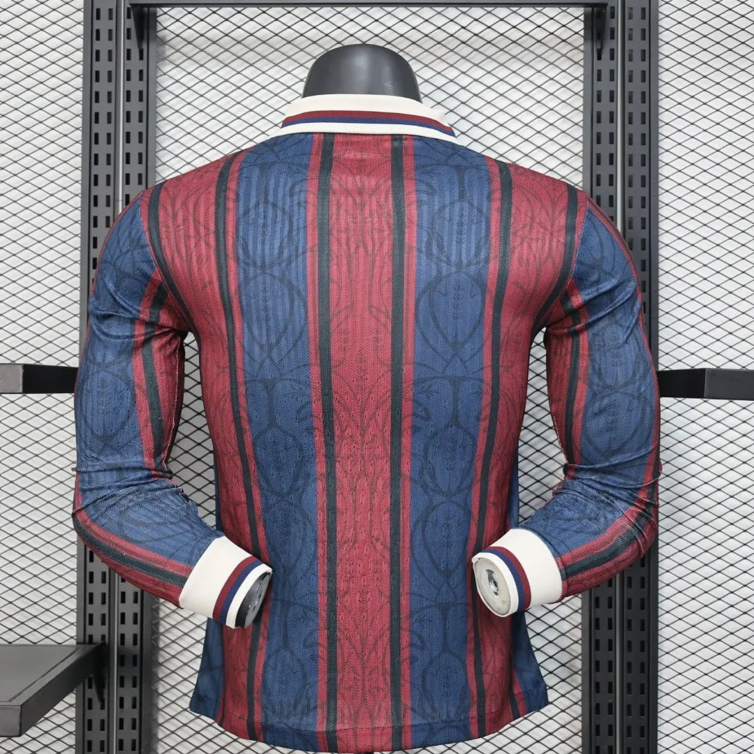 Player Version Barcelona Jersey Commemorative 25/26 Football Kit Long Sleeves Soccer Jersey