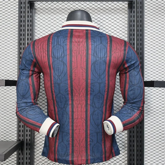 Player Version Barcelona Jersey Commemorative 25/26 Football Kit Long Sleeves Soccer Jersey