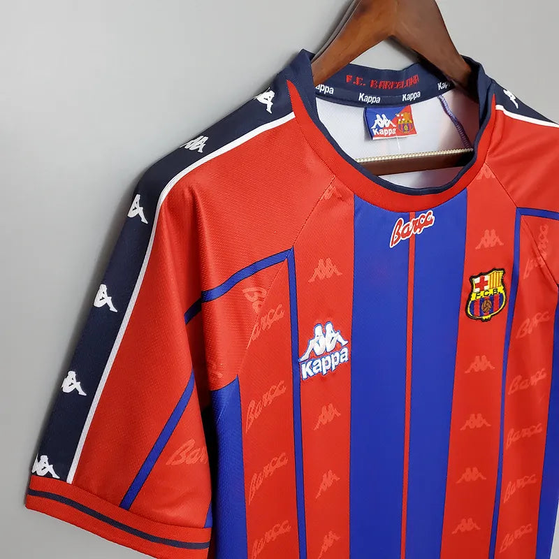 Barcelona Jersey Home Kit 1997/98 Retro