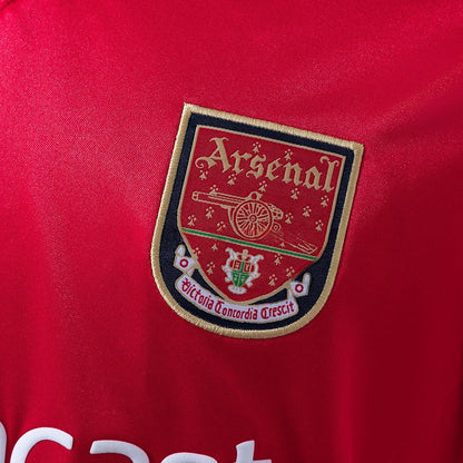 Arsenal Jersey 2001-02 Home Retro Football Kit Long Sleeves