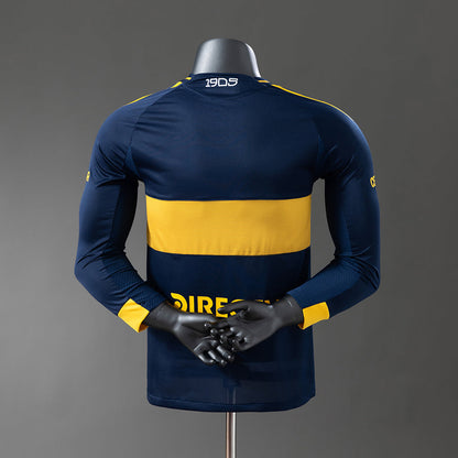 Player Version Boca Juniors Jersey 25/26 Home Long Sleeves Football Kit Player Version