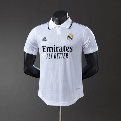 Player Version Real Madrid Jersey 2022-23 Home Retro Football Kit Player Version