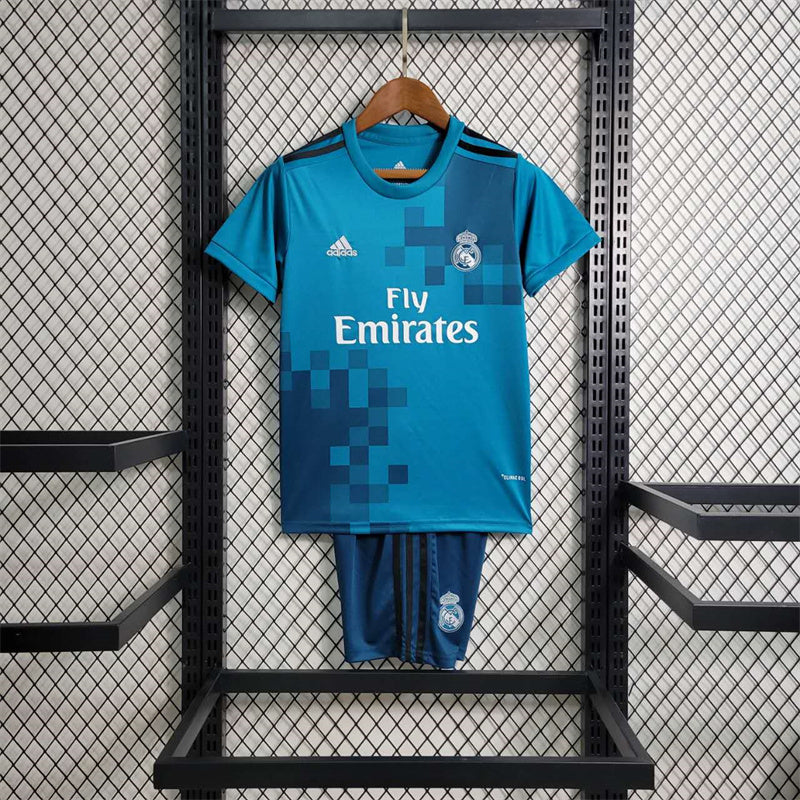 Retro Real Madrid Third Kit 17/18 Kids Football Jersey