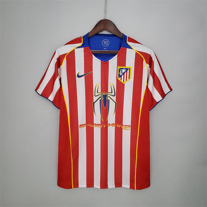Atletico Madrid Jersey Home Kit 2004/05 Retro Football Team Soccer Shirt