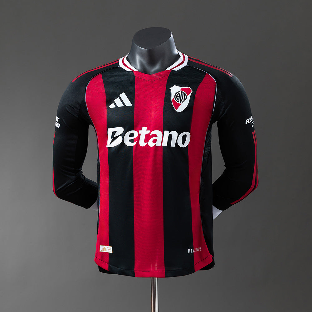Player Version River Plate Jersey 25/26 Away Football Kit Long Sleeves Player Version