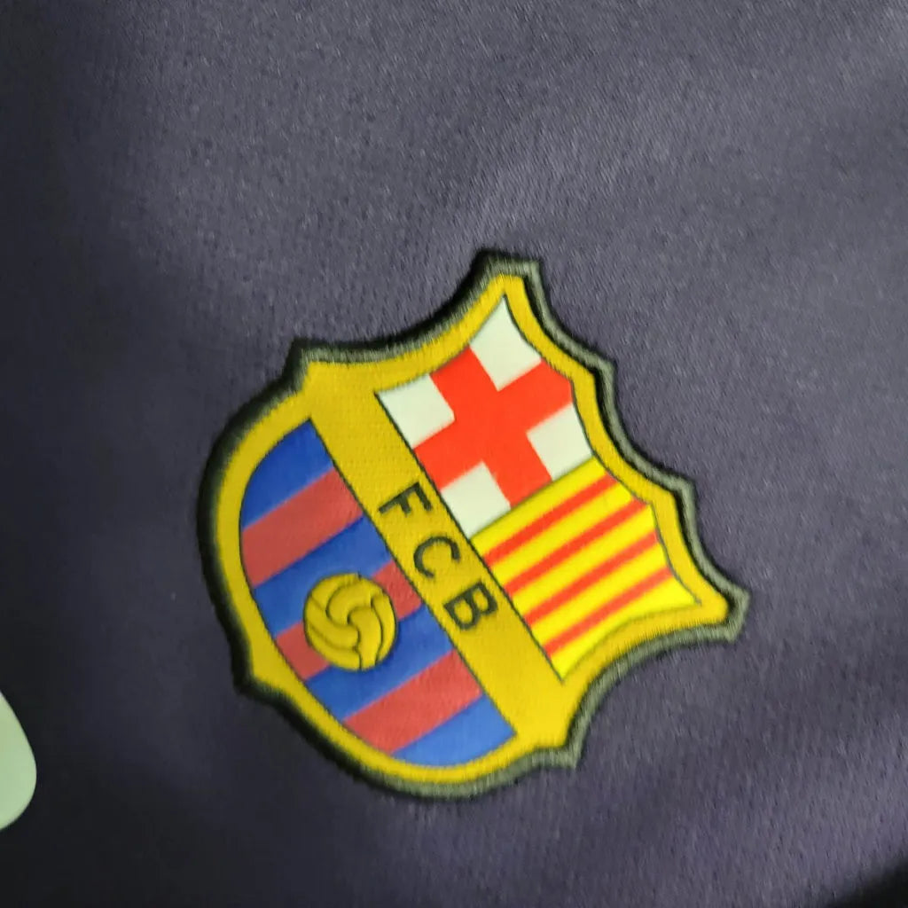 Barcelona Jersey Away Kit 16/17 Retro Long Sleeves Football Team Soccer Shirt