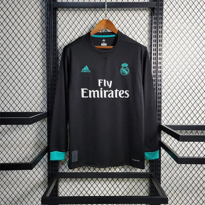 Retro Real Madrid Away Kit 17/18 Long Sleeves Football Jersey