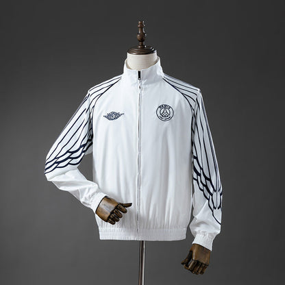 PSG Windbreaker 2025/26 White Football Soccer Jacket